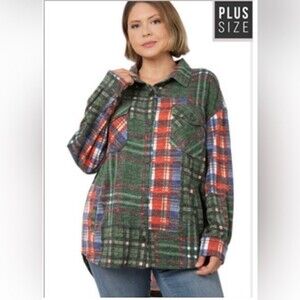 Shirt:  Zenana Plus Size Button Down Shirt - SHACKET
